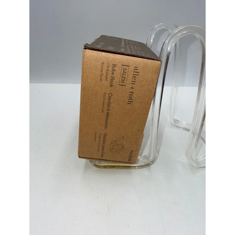 Allen + Roth Robe Hook Salem Bronze NEW Oil-Rubbed Finish Wall Mount 1014588